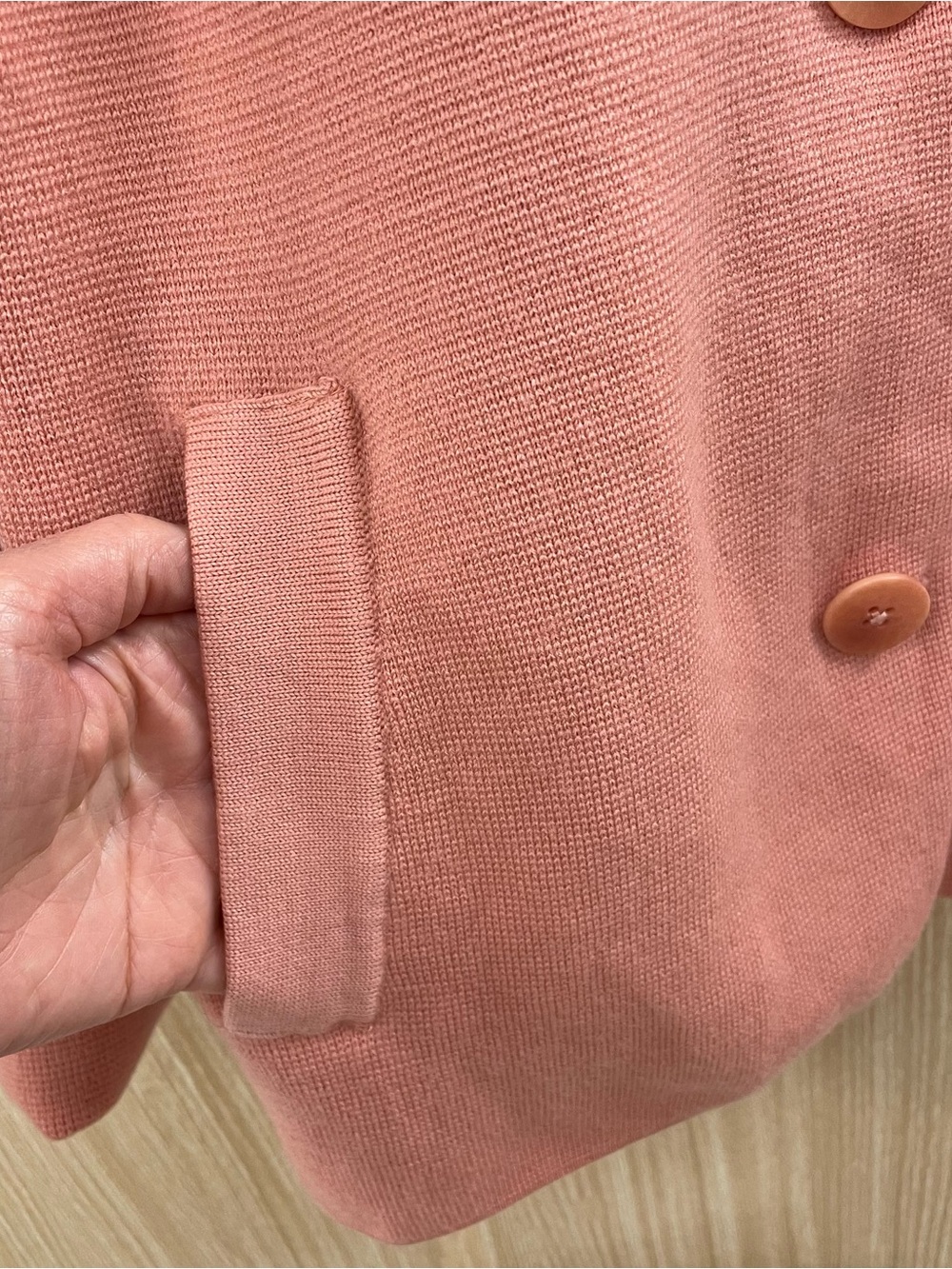 Talbots orange cardigan size 3X - Picture 2 of 7